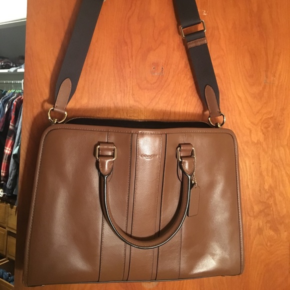 Coach Bags Authentic Coach Brown Leather Briefcase Poshmark